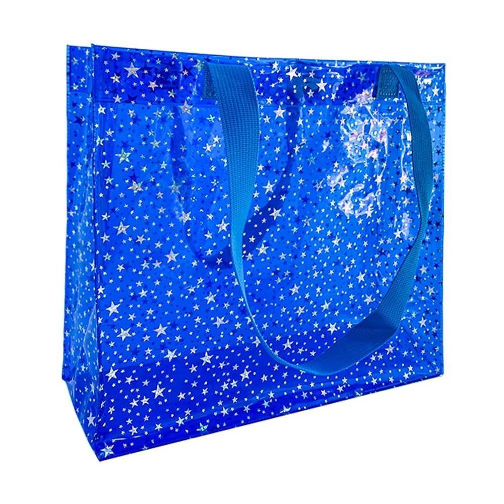 Toteprint 1Pcs Clear Printed Star Beach Handbag Versatile Waterproof, Embossed